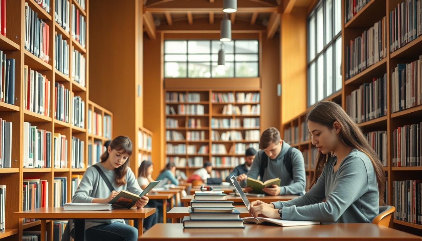 Modern university campus for students